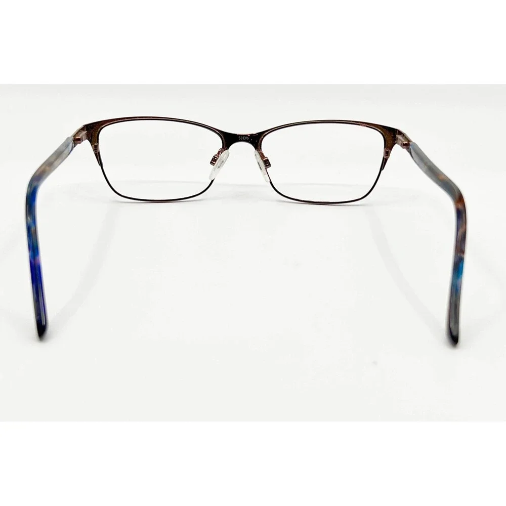 Via Spiga Eyeglass Frames Womens Brown Tazia 560 Cat Eye Metal 53-16-135